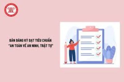 BẢN ĐĂNG KÝ CƠ SỞ GIÁO DỤC ĐẠT TIÊU CHUẨN “AN TOÀN VỀ AN NINH, TRẬT TỰ” NĂM 2025
