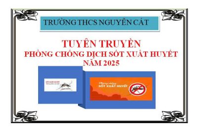 BÀI TUYÊN TRUYỀN PHÒNG CHỐNG BỆNH SỐT XUẤT HUYẾT CỦA TRƯỜNG THCS NGUYỄN CÁT