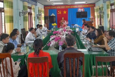 TRƯỜNG THCS NGUYỄN CÁT ĐÓN TIẾP ĐOÀN SỞ GD&ĐT VỀ KIỂM TRA CÔNG TÁC QUẢN LÝ VÀ HOẠT ĐỘNG CHUYÊN MÔN CỦA NHÀ TRƯỜNG